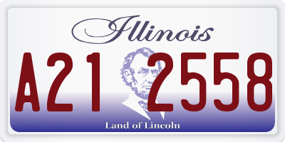 IL license plate A212558