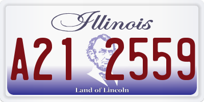 IL license plate A212559