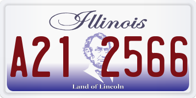 IL license plate A212566