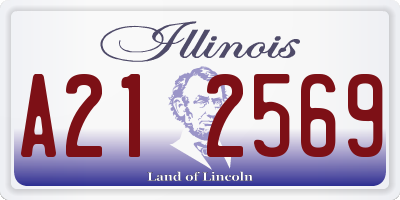 IL license plate A212569
