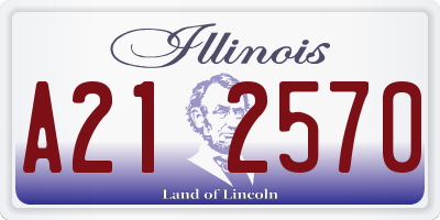 IL license plate A212570