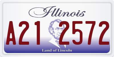 IL license plate A212572