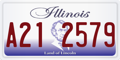 IL license plate A212579