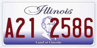 IL license plate A212586