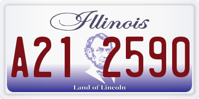 IL license plate A212590
