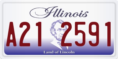 IL license plate A212591
