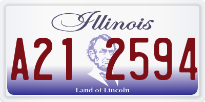 IL license plate A212594