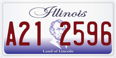 IL license plate A212596