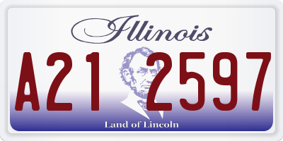 IL license plate A212597