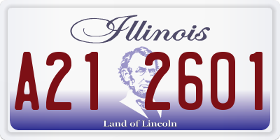 IL license plate A212601