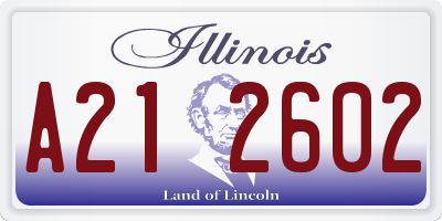 IL license plate A212602