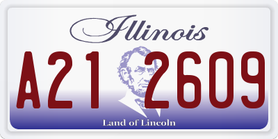 IL license plate A212609
