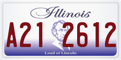 IL license plate A212612