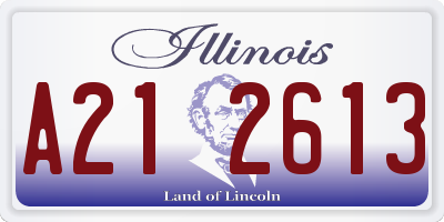 IL license plate A212613