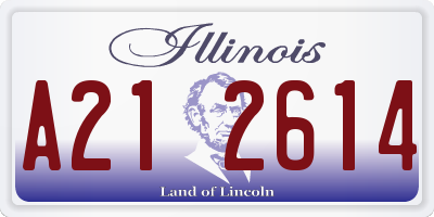 IL license plate A212614