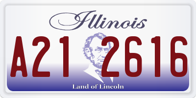 IL license plate A212616