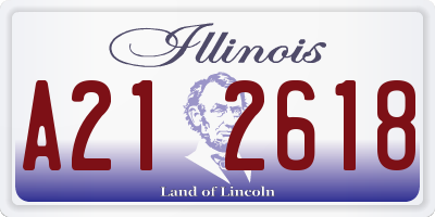 IL license plate A212618