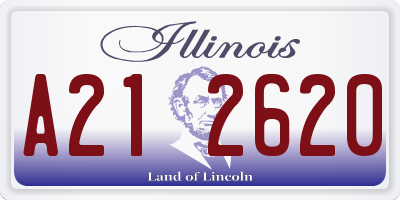 IL license plate A212620