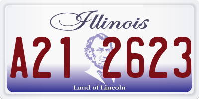 IL license plate A212623