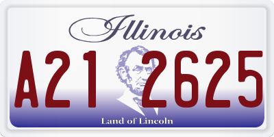 IL license plate A212625