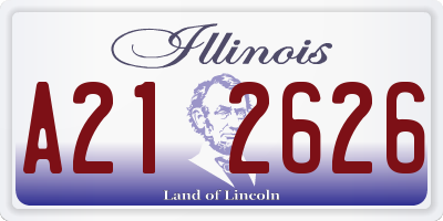 IL license plate A212626