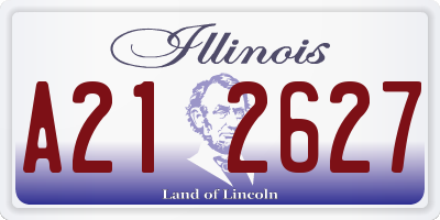 IL license plate A212627