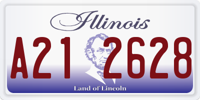 IL license plate A212628
