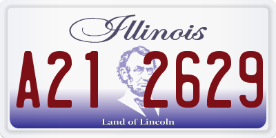 IL license plate A212629