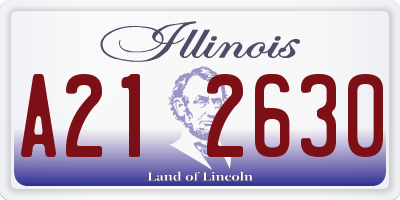 IL license plate A212630