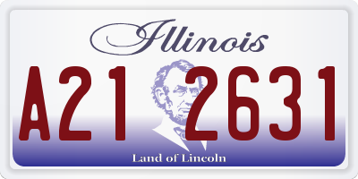 IL license plate A212631