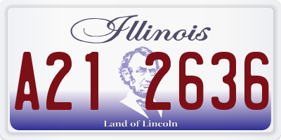 IL license plate A212636