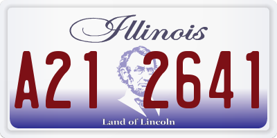 IL license plate A212641