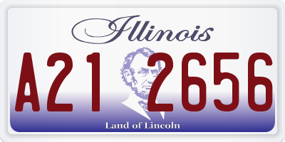 IL license plate A212656