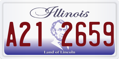 IL license plate A212659