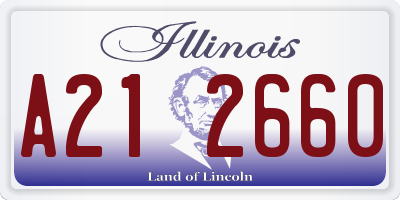 IL license plate A212660