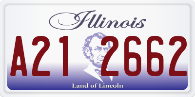 IL license plate A212662