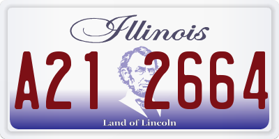 IL license plate A212664