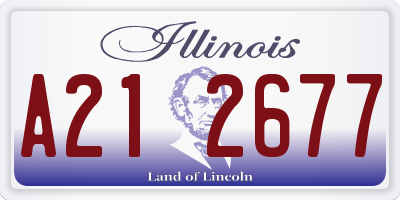 IL license plate A212677