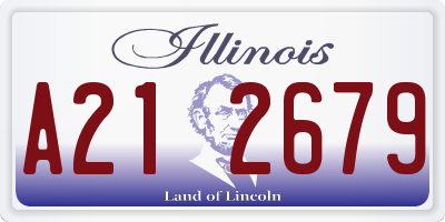 IL license plate A212679