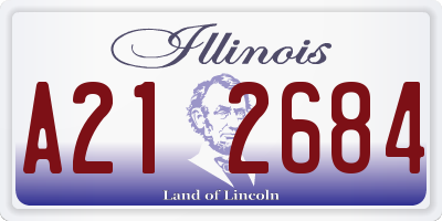 IL license plate A212684
