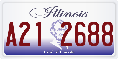 IL license plate A212688