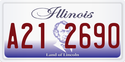 IL license plate A212690