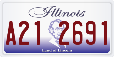 IL license plate A212691