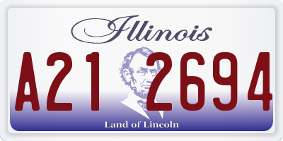 IL license plate A212694