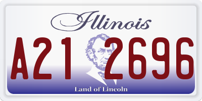 IL license plate A212696