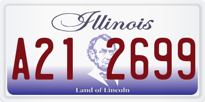 IL license plate A212699