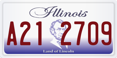 IL license plate A212709