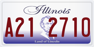 IL license plate A212710