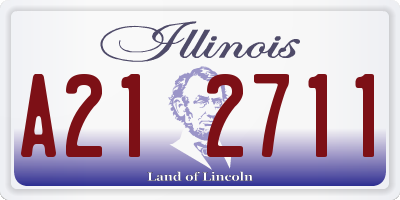 IL license plate A212711