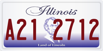 IL license plate A212712